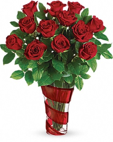 Three dozen red roses bouquet in Gaithersburg, MD