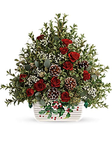 Teleflora's Warmest Winter Tree Flower Arrangement
