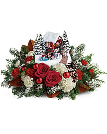 Thomas Kinkade's Snowfall Dreams Bouquet