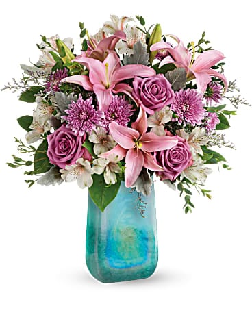 Teleflora's Art Glass Treasure Bouquet