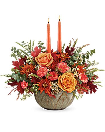 Teleflora's Artisanal Autumn Centerpiece  Bouquet