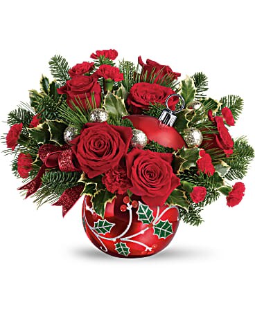 Teleflora's Deck The Holly Ornament Bouquet Bouquet