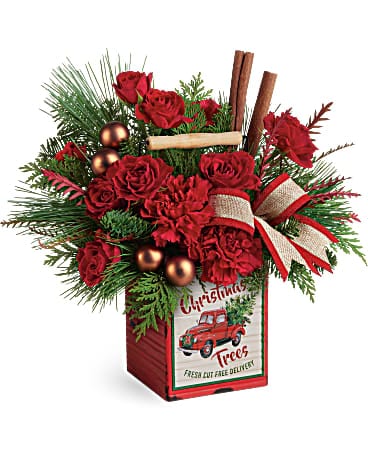 Edelweiss' Merry Vintage Christmas Bouquet Bouquet