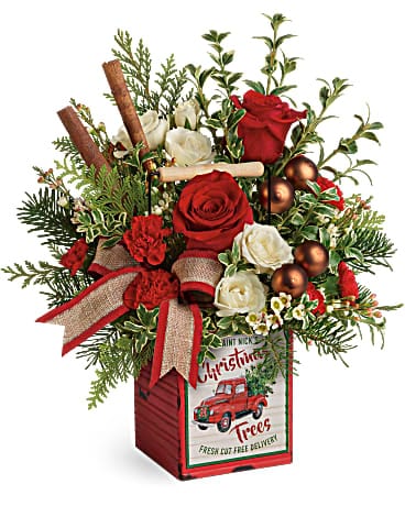 christmas flower bouquet delivery