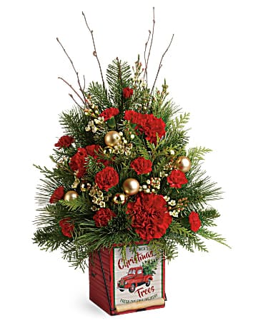 Teleflora S Vintage Greetings Tree In Thomson Ga Richards Flowers And Gifts