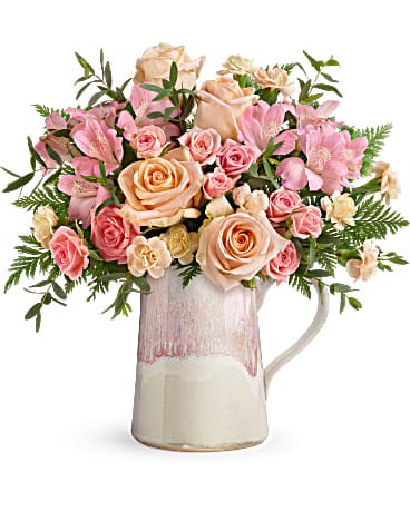 Teleflora S Artisanal Blush Bouquet In Rocky Mount Va Flowers By Jones Inc