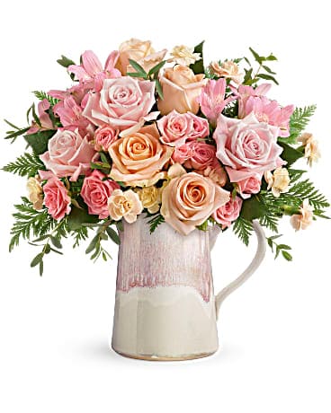 Teleflora's Artisanal Blush Bouquet Bouquet