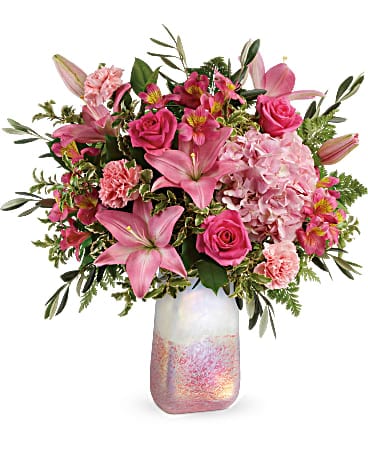 Teleflora's Blushing Gemstone Bouquet -T20V205 in Chicago IL