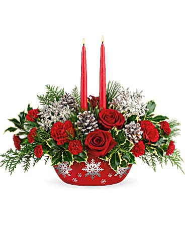 Teleflora's Winter's Eve Centerpiece Bouquet