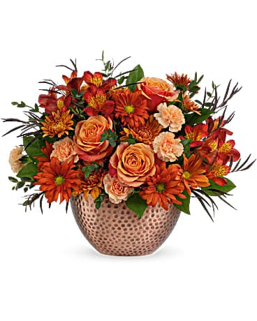 Teleflora's Copper Beauty Centerpiece