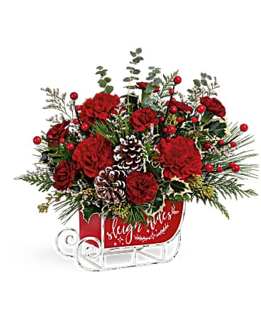 Edelweiss' Vintage Sleigh Ride Bouquet Bouquet