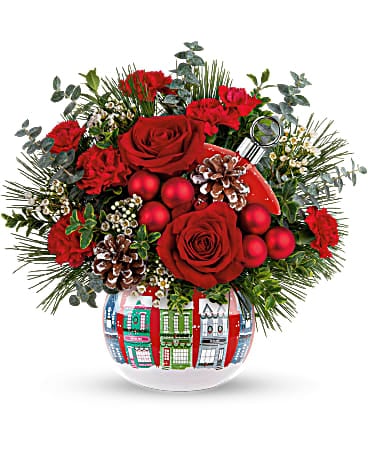 Trineo De Nieve, Arreglo de Flores Navideño Para El Hogar – Fresh Flowers  Orlando