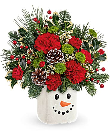 Teleflora's Festive Frosty Bouquet Bouquet