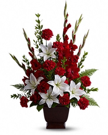 Teleflora's Tender Tribute Flower Arrangement