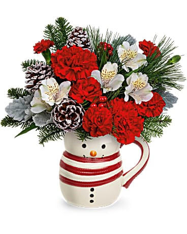 Send christmas store flowers online