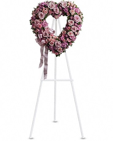 Rose Garden Heart Sympathy Arrangement