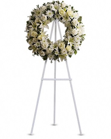 Serenity Wreath (T239-3A) Sympathy Arrangement