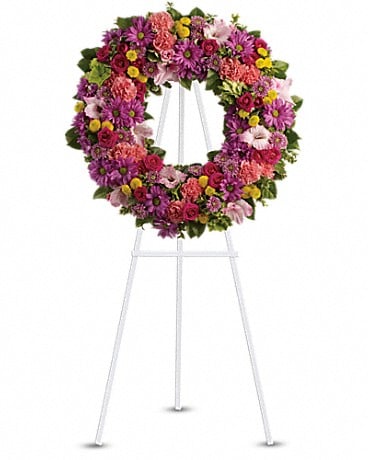 Always In My Heart Wreath by Flowers of Hobe Sound - Sympathy Flowers -  $299.99