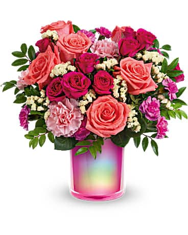 Premium Theatrical Pink Flower Vase