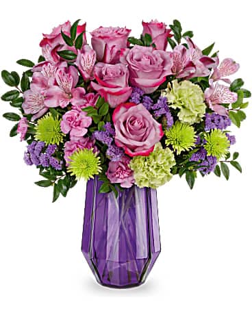 Teleflora's Geometric Rose Bouquet Bouquet