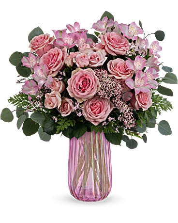 Teleflora's Rosy Iridescence Bouquet Bouquet