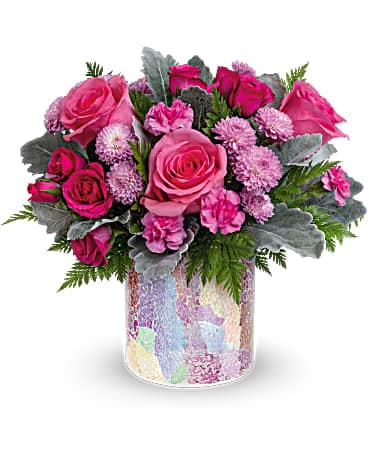 Teleflora's Radiantly Rosy Bouquet