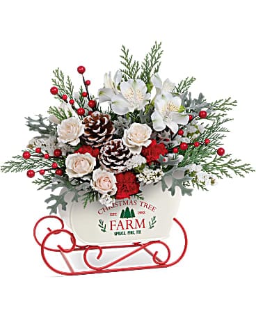 Teleflora's Winter Sleigh Bouquet Bouquet