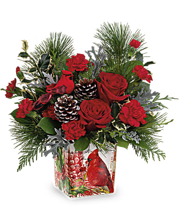 Christmas floral store arrangement gifts