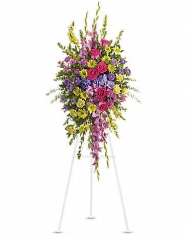 Bright and Beautiful Spray Sympathy Arrangement