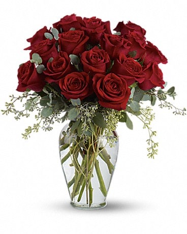 Full Heart - 16 Premium Red Roses Bouquet