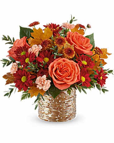 フラワーページ Oceanside Garden with Blue Vase | Blooms Today