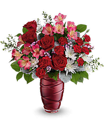 Teleflora's Loving Swirls Bouquet T25V100 in Chicago IL - Soukal