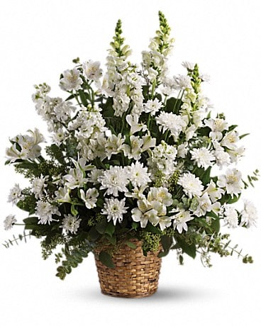 Heavenly Light Basket Arrangement