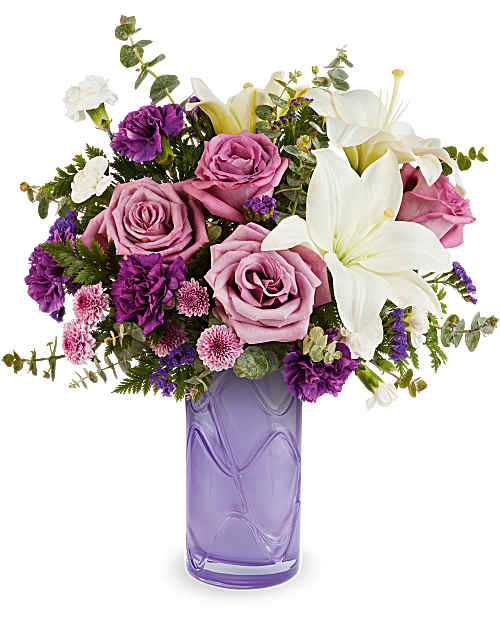 Teleflora's Mauvelous Bloom Bouquet T26M105 in Chicago IL - Soukal