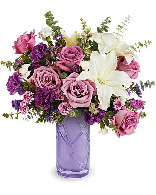 Teleflora's Mauvelous Bloom Bouquet T26M105 in Chicago IL - Soukal