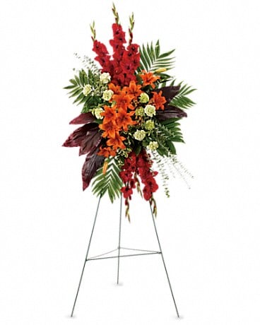 A New Sunrise Spray Sympathy Arrangement