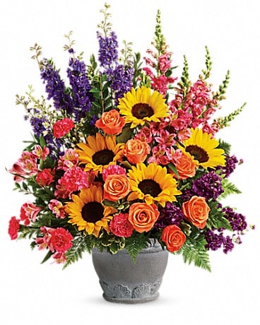 Hues Of Hope Bouquet Flower Arrangement