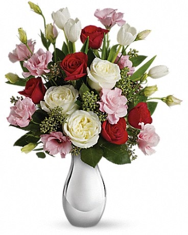 Love Forever Bouquet with Red Roses - by Hansen's Flower Shop