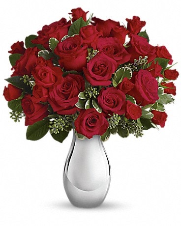 Teleflora's True Romance Bouquet with Red Roses Bouquet