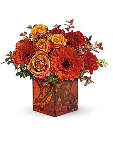 ban.do - A flower arrangement in our Rise & Shine orange