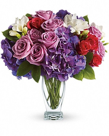 Teleflora's Rhapsody in Purple Bouquet