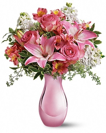 Teleflora's Pink Reflections Bouquet with Roses