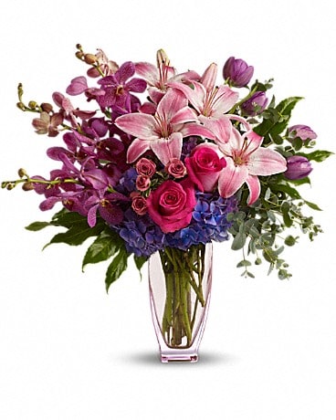 House of Flora's Purple Perfection Bouquet