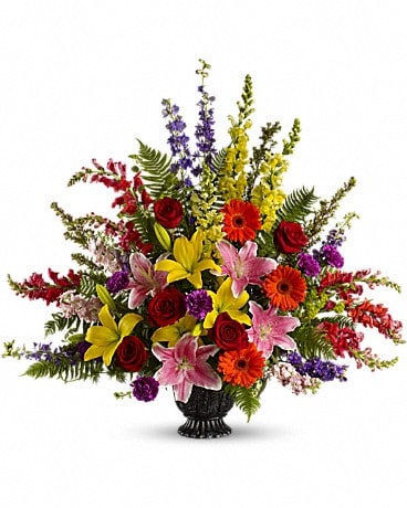 Walk in Rainbows by Teleflora Flower Arrangement