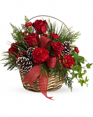 Starry Holiday Flower Arrangement in Windsor, ON - VICTORIA'S FLOWERS &  GIFT BASKETS