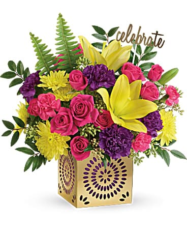 Teleflora's Colorful Celebration Bouquet in Hamilton ON - Blossom Lane Teleflora's Colorful Celebration Bouquet in Hamilton ON - Blossom Lane