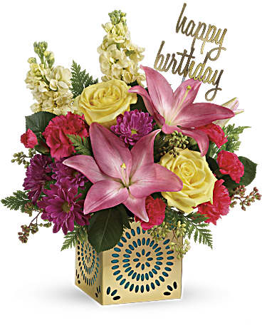 BLOOMS by H-E-B Happy Birthday Balloon Bouquet