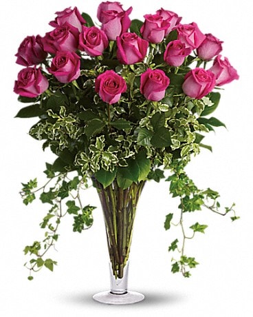 Dreaming in Pink - Long Stemmed Pink Roses Bouquet