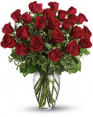 Always on My Mind - Long Stemmed Red Roses Bouquet