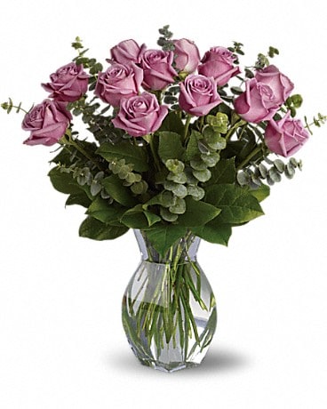 Lavender Wishes - Dozen Premium Lavender Roses Bouquet